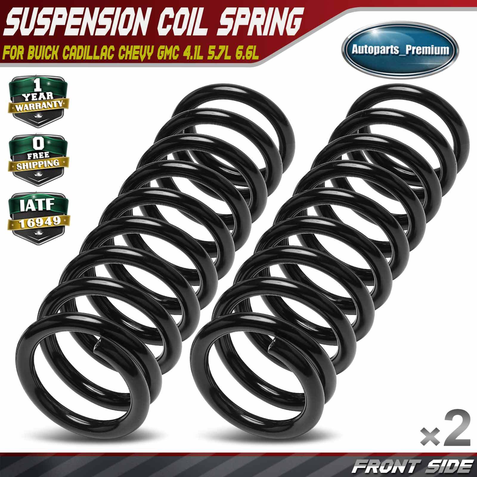 2x Front Side Coil Springs for Chevrolet Impala 1975-1981 1984 Buick Cadillac