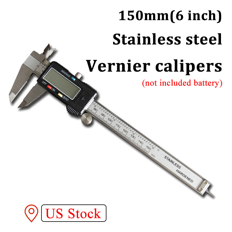 150mm LCD Digital Caliper Vernier Micrometer Electronic Ruler Gauge Measure Tool