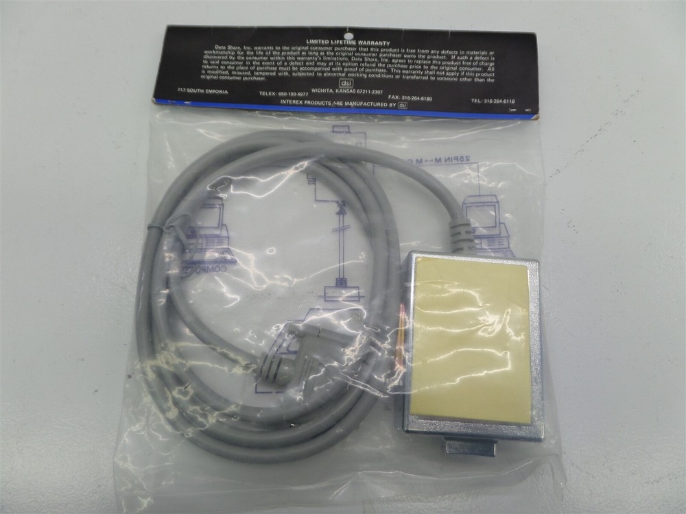 Interex DB25-AB Push Button Switch Box with 6ft Cable DC-25