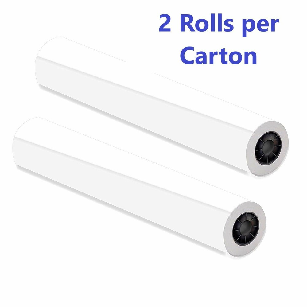 (2) 36" x 300' 20#, 92 Bright, 2" Core CAD Engineering Inkjet Bond Plotter Rolls