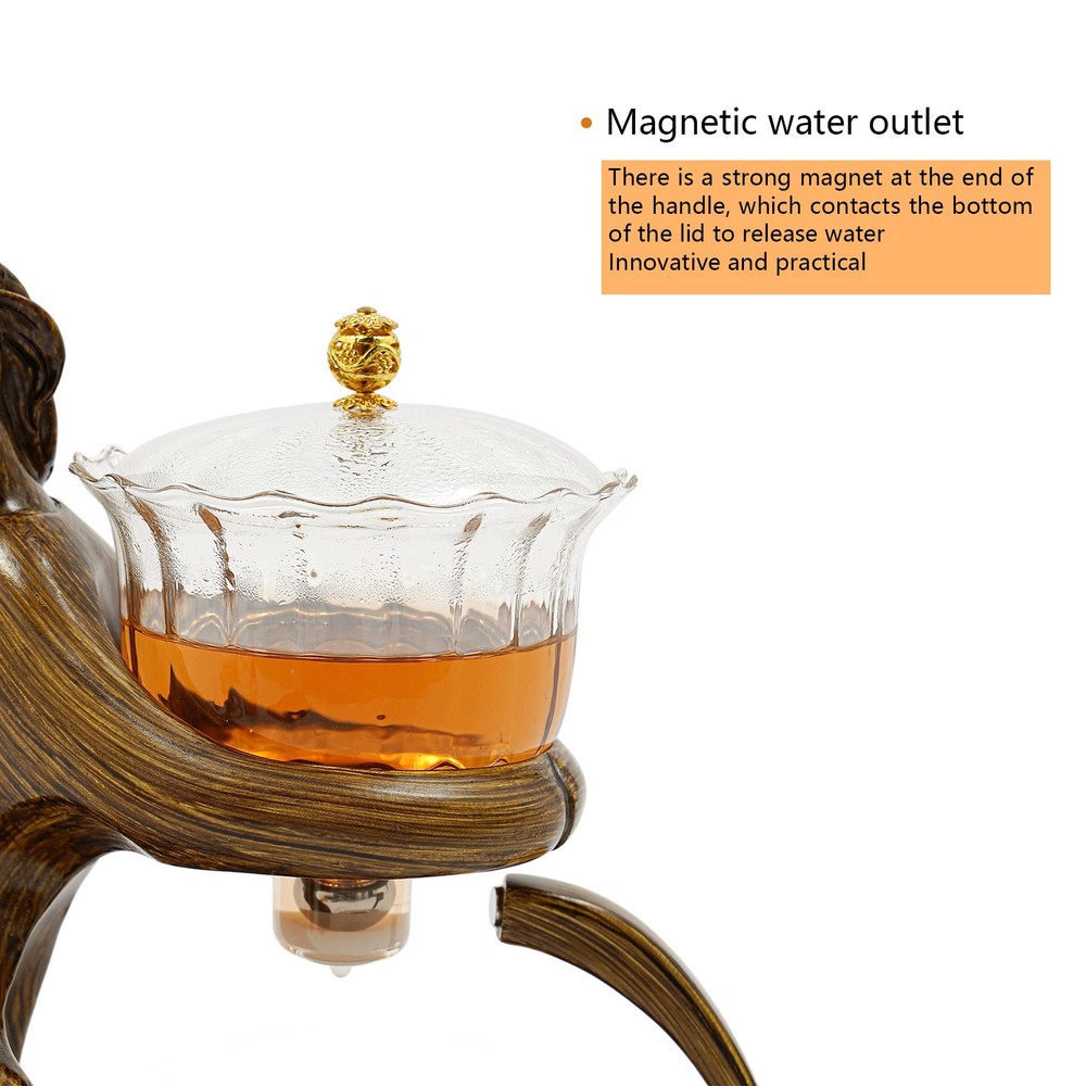 Modern Tabletop Teapot Set, Semi Automatic Tea Set, Tea Set with 6 Small Cups
