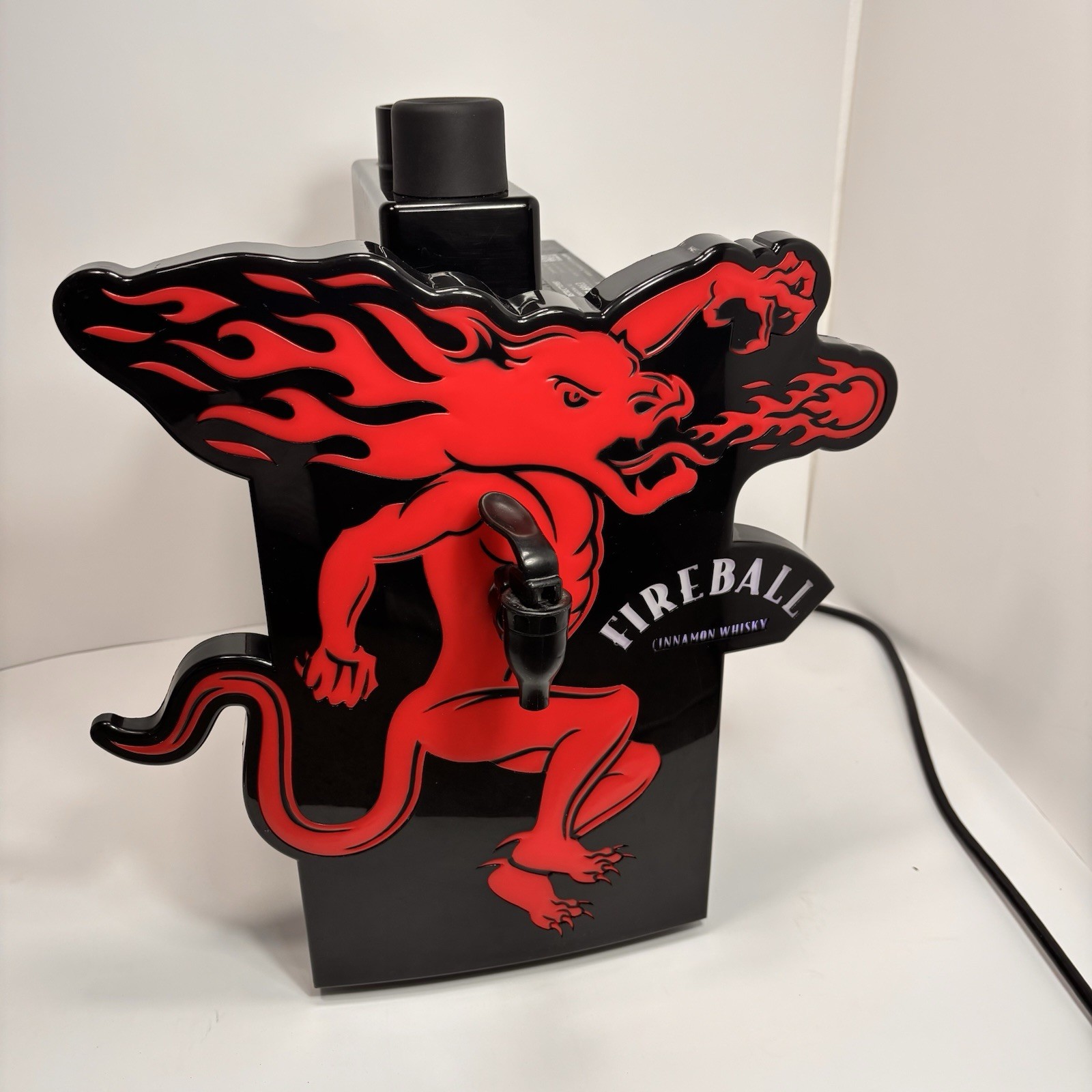 Fireball Whiskey Double Shot Chiller Refrigerated Beverage Dispenser LED Lights