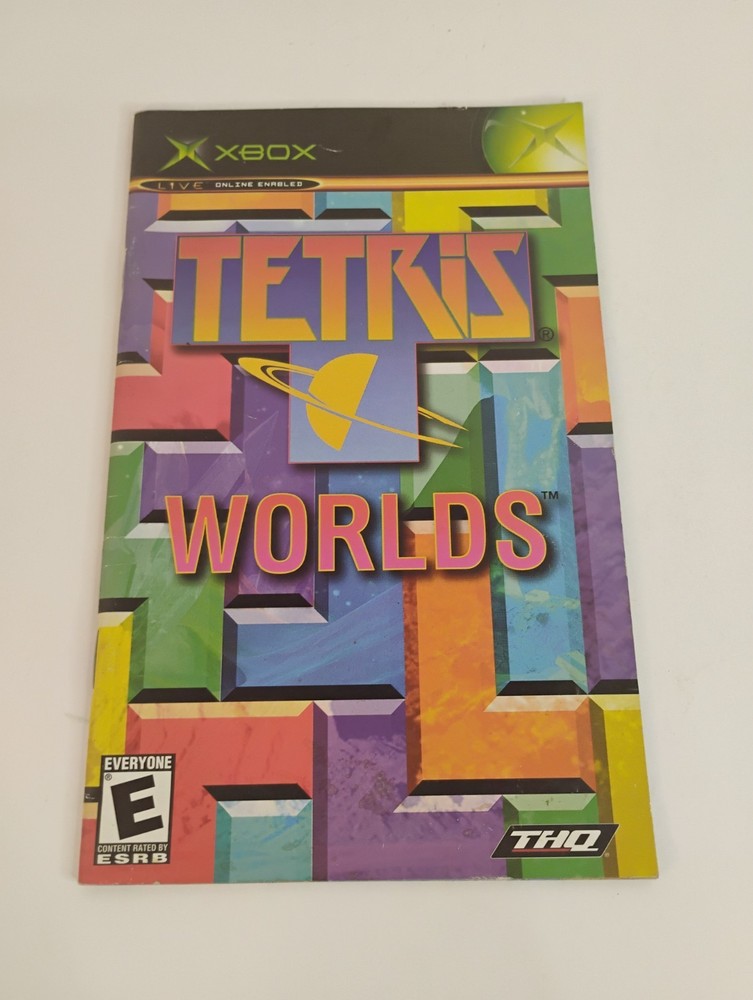 Tetris Worlds XBOX Instruction Manual Only