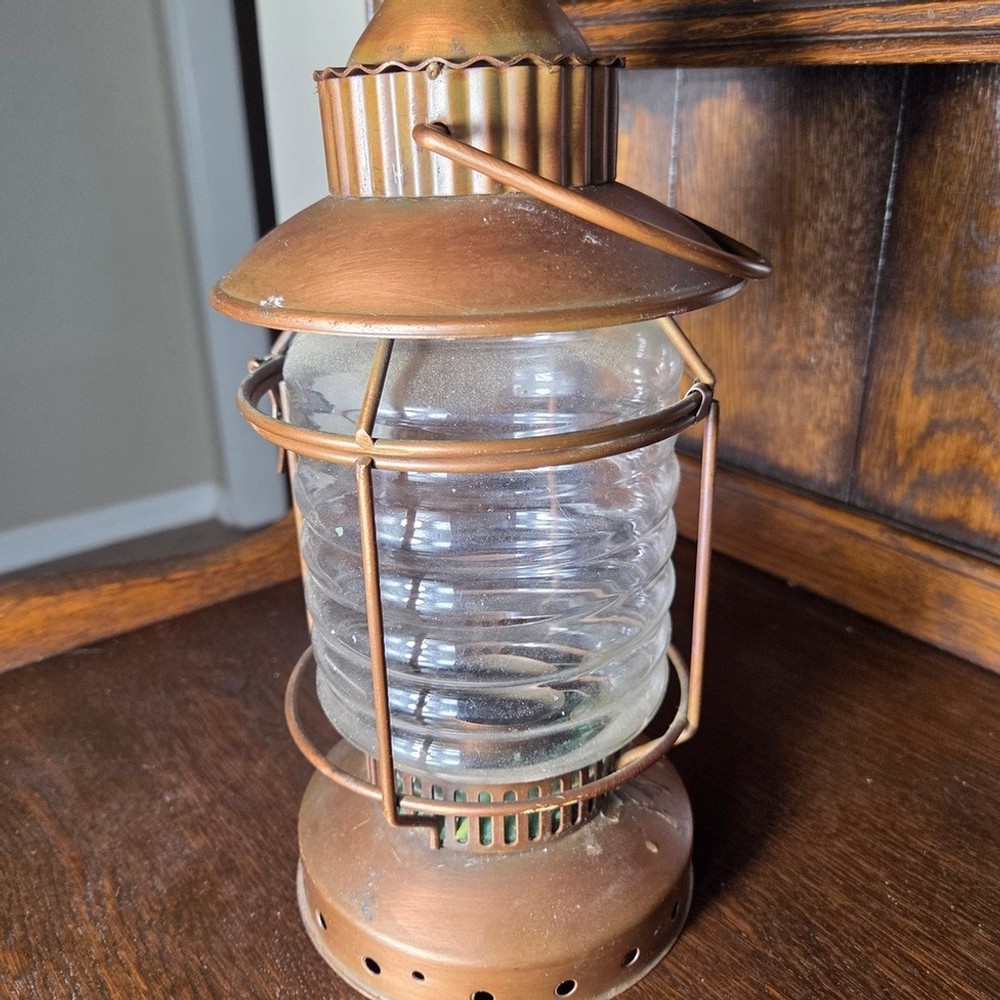 Rustic Brown Metal Lantern