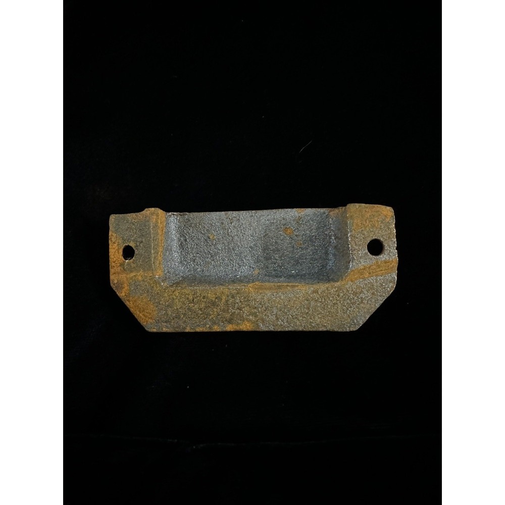 VTG Rustic Cast iron Bin Pull Ornate Barn Hardware Rust Greek