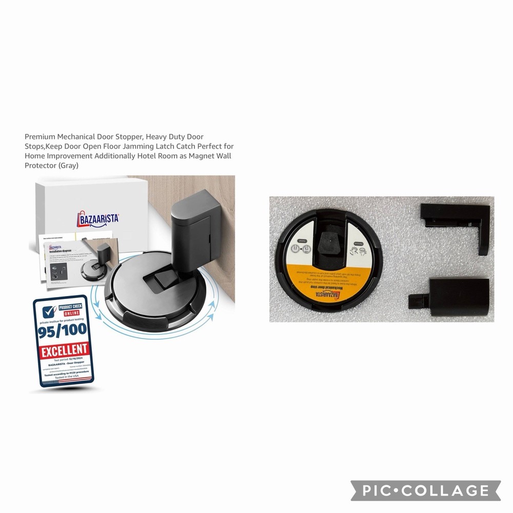 Premium Mechanical Door Stopper, (Gray)