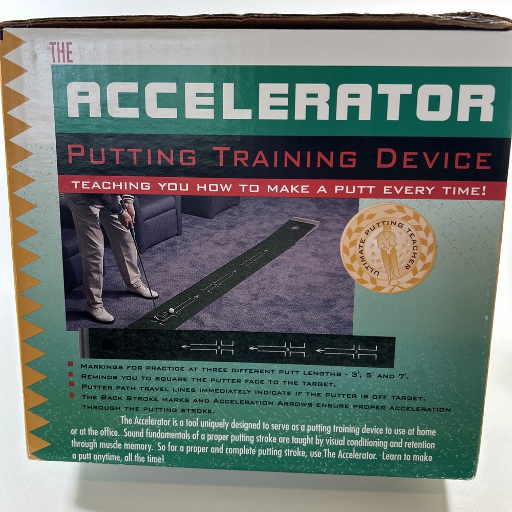 Golf Training The Accelerator Training Device Practice Mat with 3-Step System