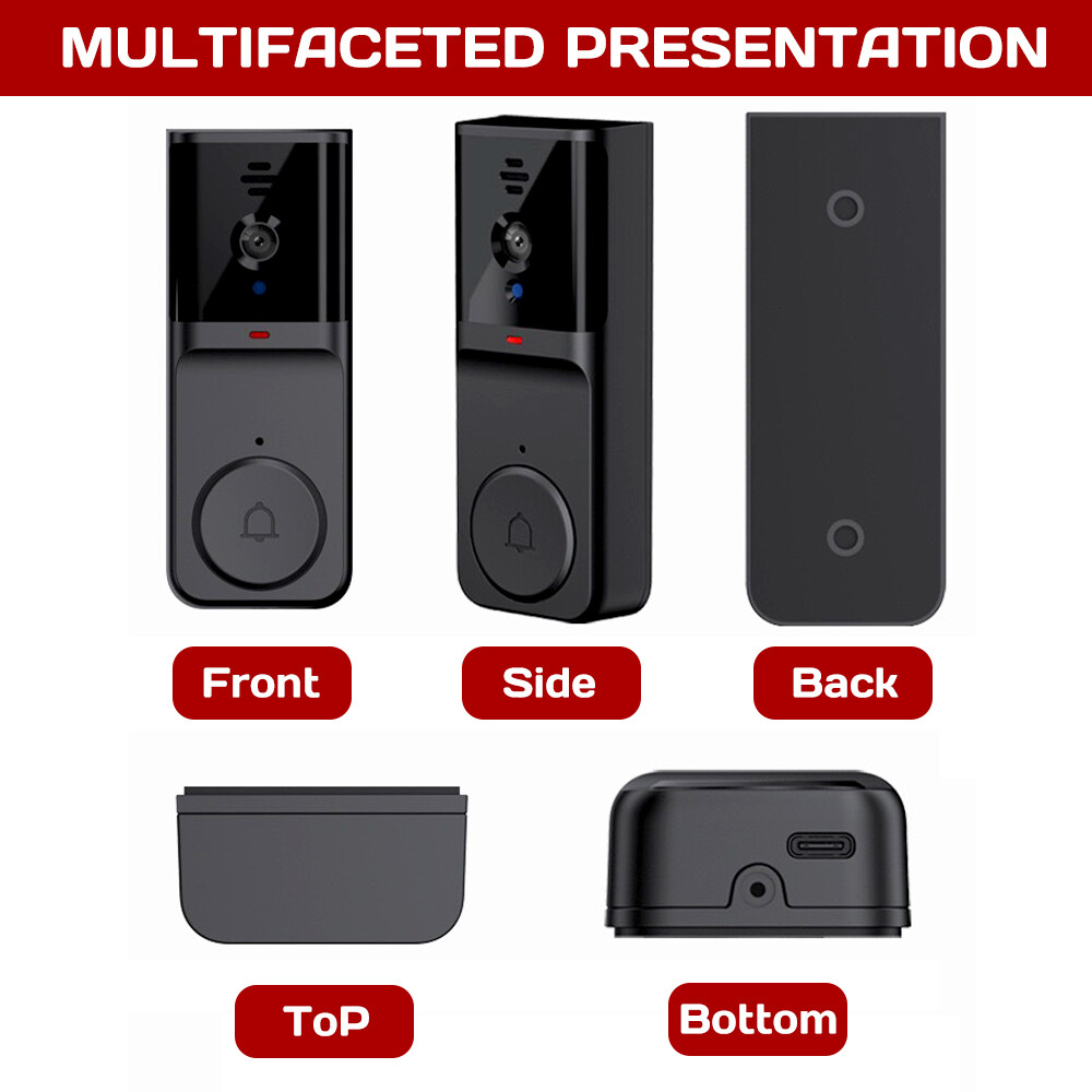 Wireless Security Intercom Doorbell HD Night Vision Visual Doorbell Video Camera