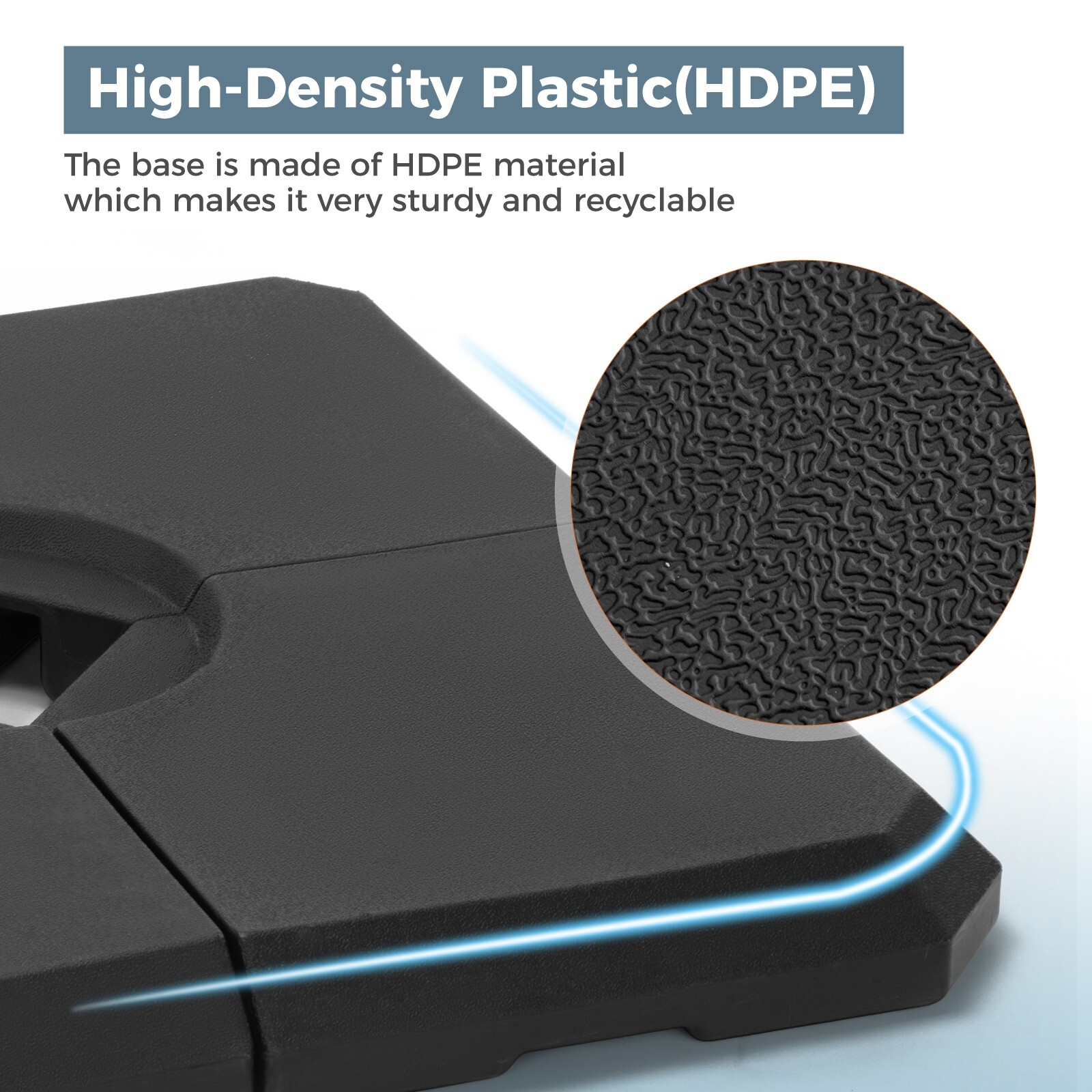 317 lbs Cantilever Offset Patio Umbrella Base Weight, Heavy Duty Square Outdoor