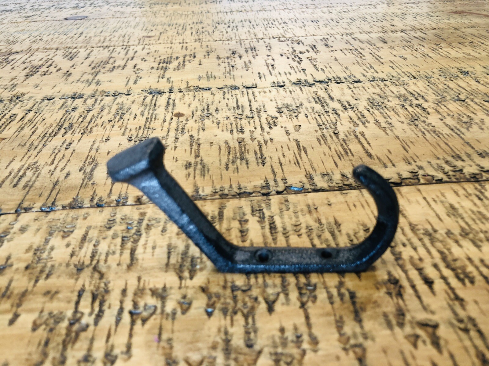 10 Rustic Coat Hooks Cast Iron Wall Mount Hat Hook Towel Railroad Spikes Bath