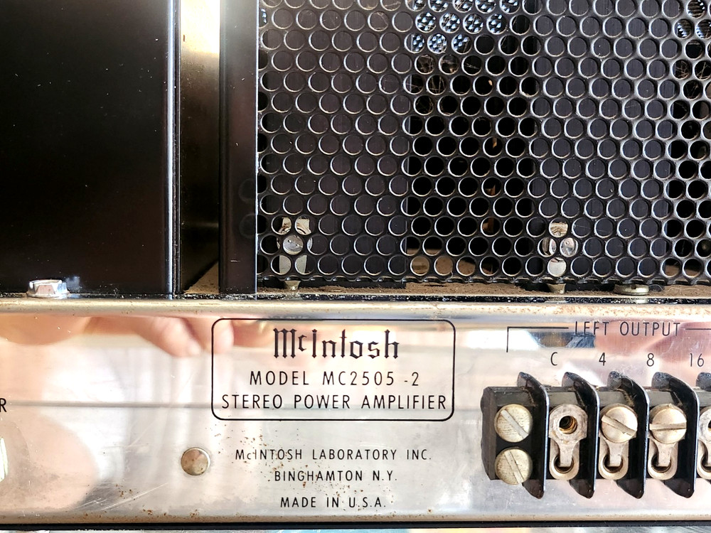 McIntosh MC 2505 solid state power amplifier