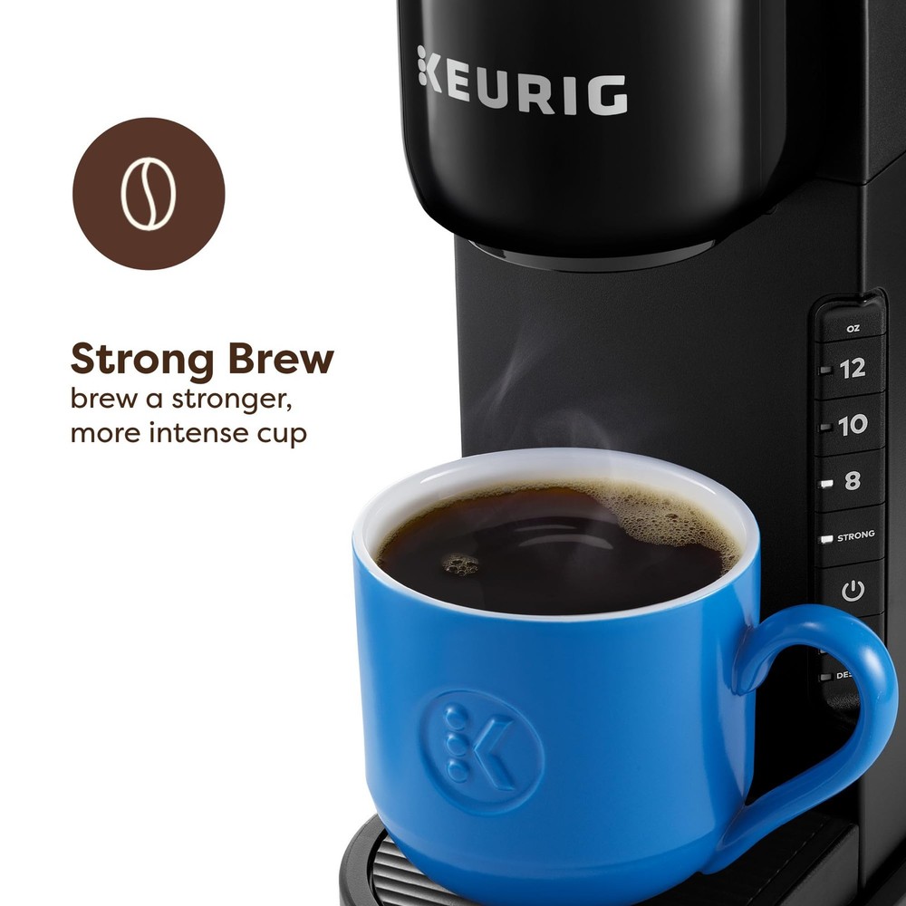 K-Express Single Serve K-Cup Pod Coffee Maker, 3 Brew Sizes, Strong Button Fe...