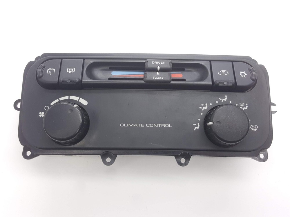2004-2007 Grand Caravan AC Heat Temperature Climate Control DUAL ZONE 2-Knobs