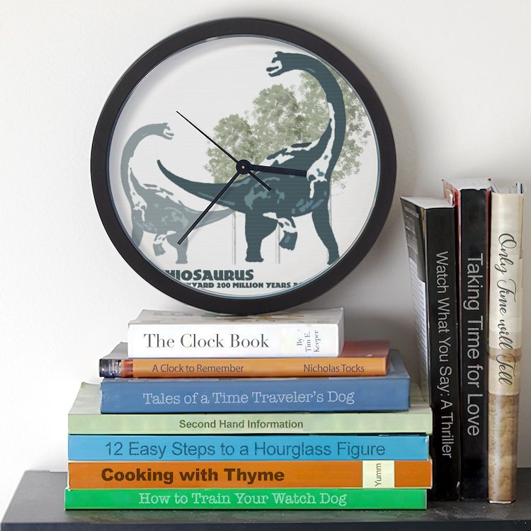 CafePress Brachiosaurus 10" Wall Clock (988599622)