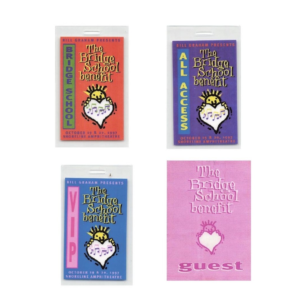11th Annual Bridge School Benefit Backstage Pass  1997 Bundle 2