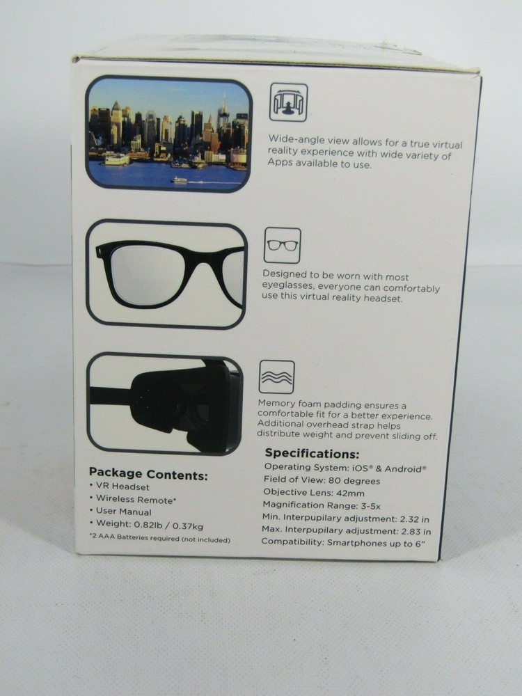 Cynoculars virtual reality headset and remote