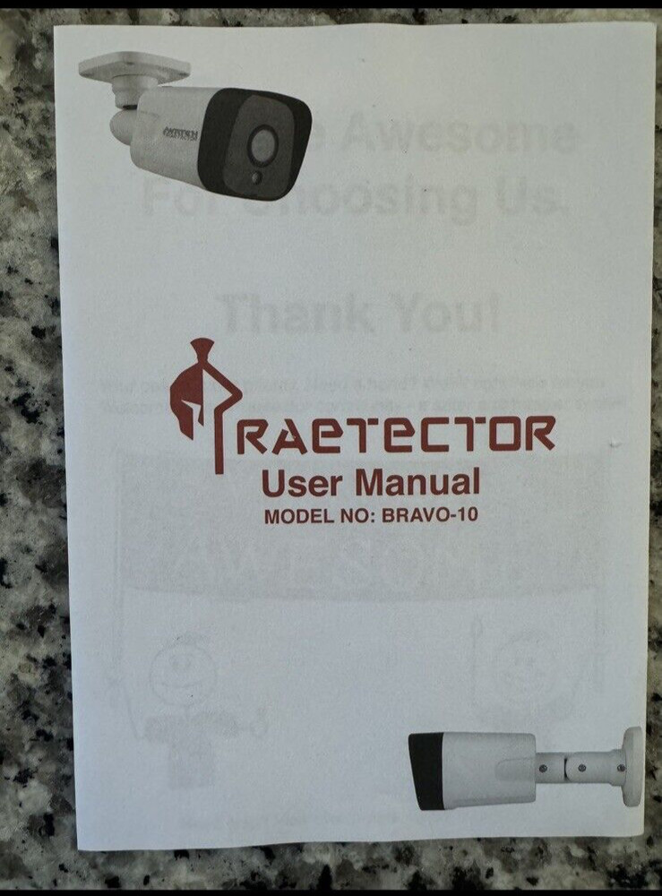 PRAETECTOR CAMERA MODEL BRAVO-10. NEW OPEN BOX 192