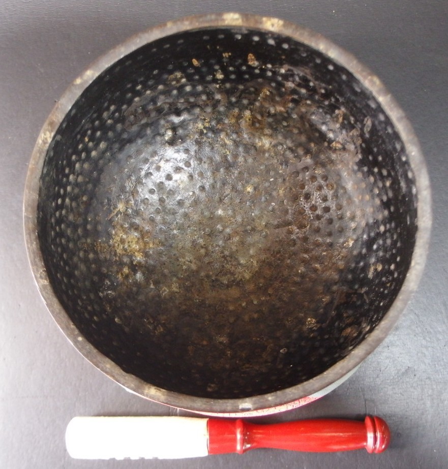 or25132 ANTIQUE JAPANESE BUDDHIST SINGING BOWL 20.3cm / 8inch Width ARARE Type