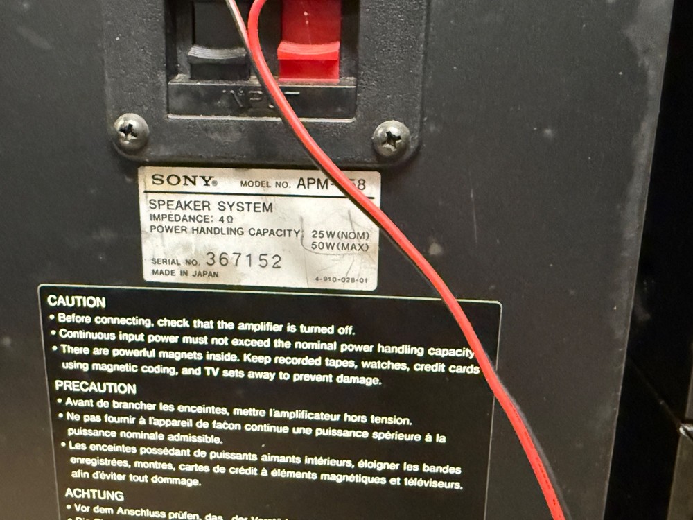 SONY FH-5 Compact High Density Component System
