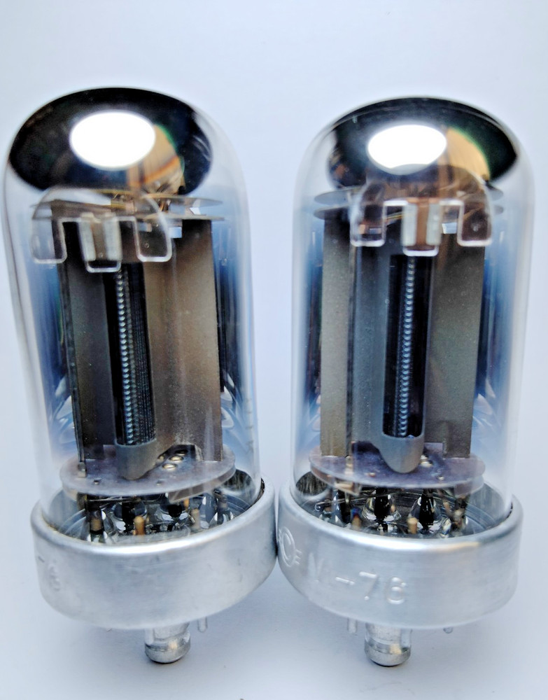 2 pcs 4P1L / 4LS1 /4P6 SVETLANA TUBES Matched Pair Same Date 06.1976