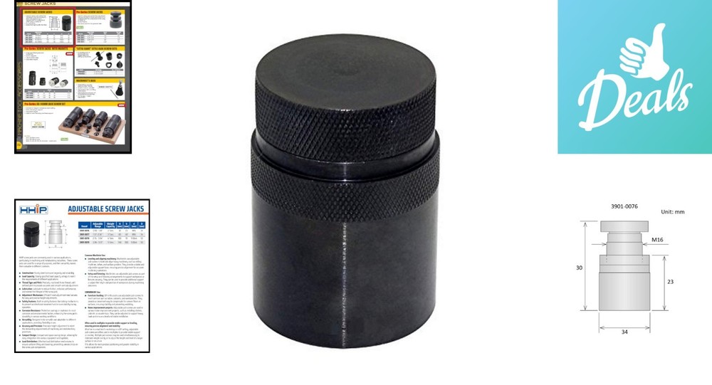 Precision Adjustable Screw Jacks 23-30mm Range - High-Quality Tool Steel