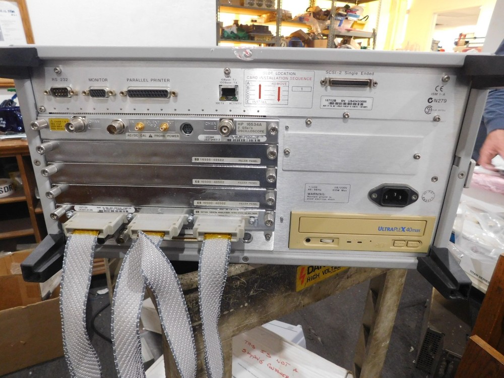 Agilent Model: 16702B Logic Analyzer with HP: 16534A
