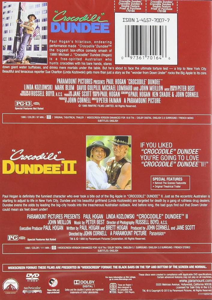 Crocodile Dundee / II Double Feature