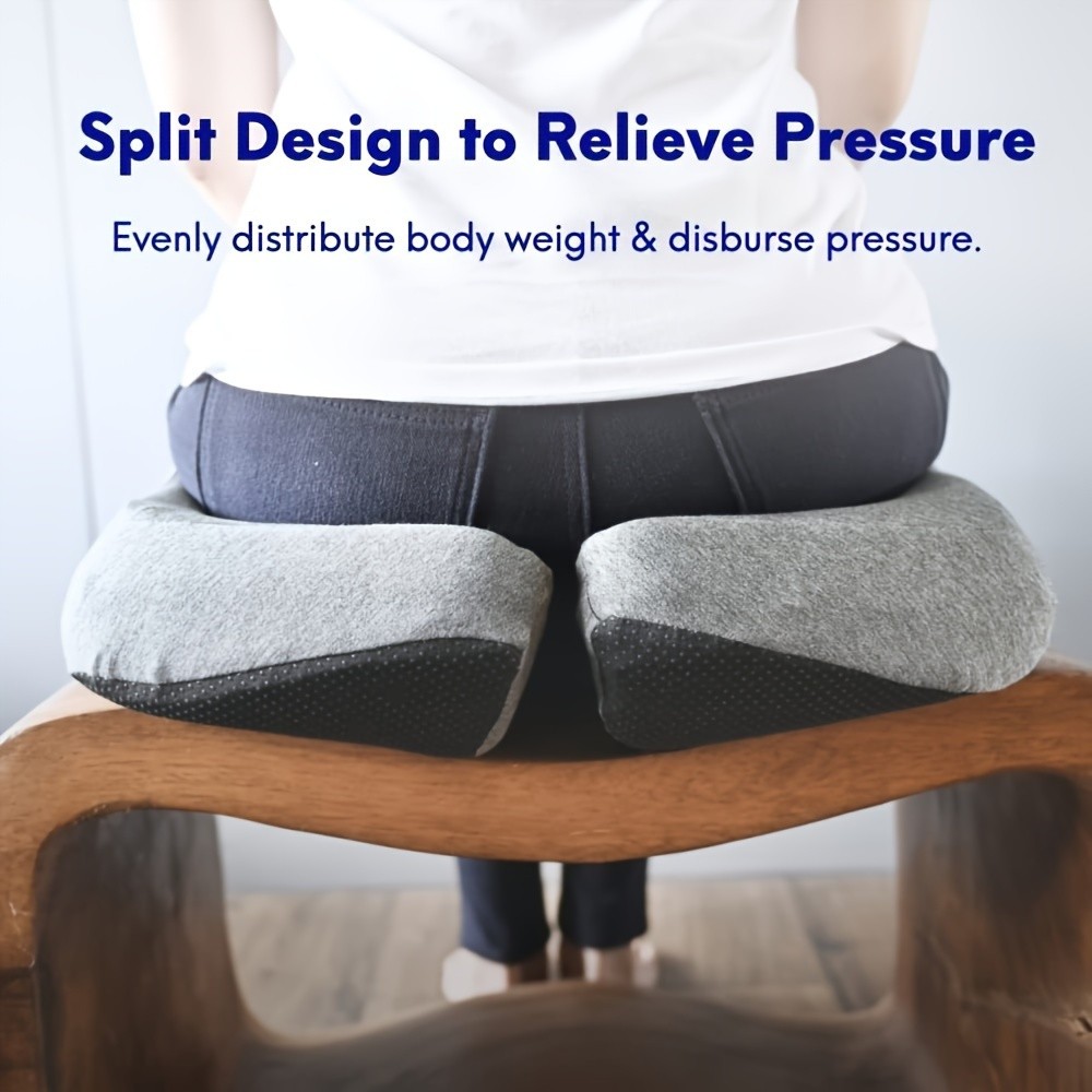 Patented Pressure Relief Seat Cushion for Long Sitting Hours on Office Chair