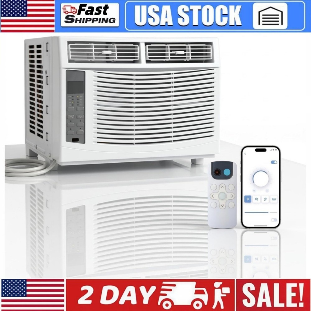 6000 BTU Window Air Conditioner with WiFi Energy Efficient/Remote/Application