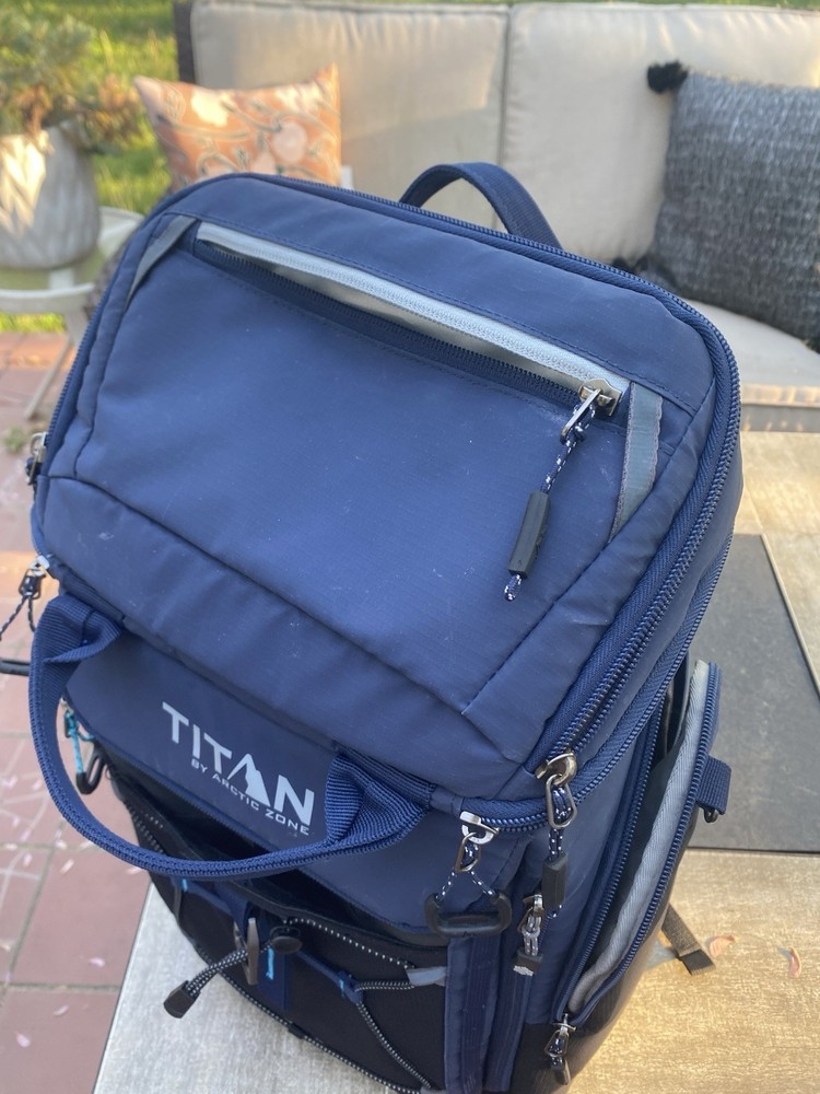 Titan by Arctic Zone 26 Can Backpack Cooler - Dark Blue