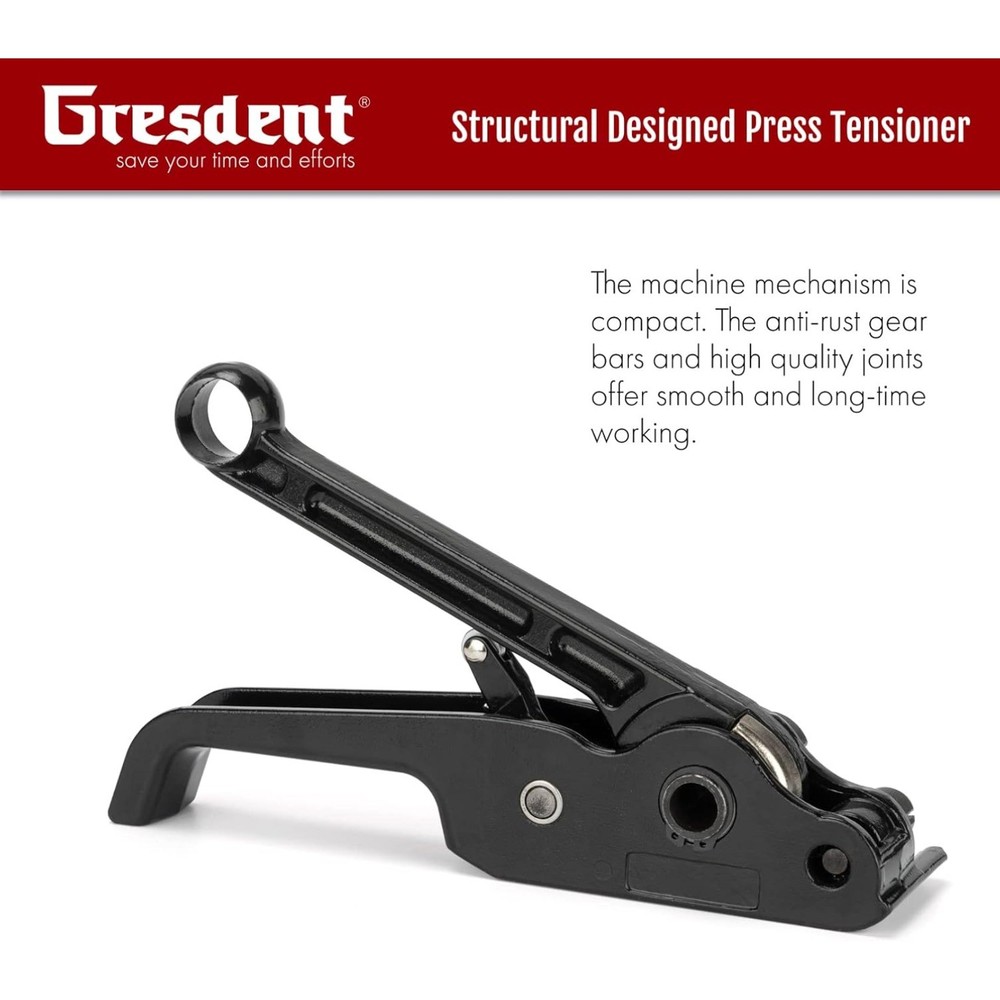 Polyester Strapping Silent Tensioner for 1/2" - 3/4" Width Polyester-Black