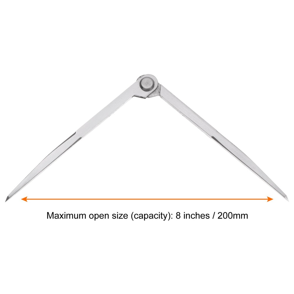 Navigation Divider 8 Inch 200mm Adjustable Straight Pattern Divider Compass