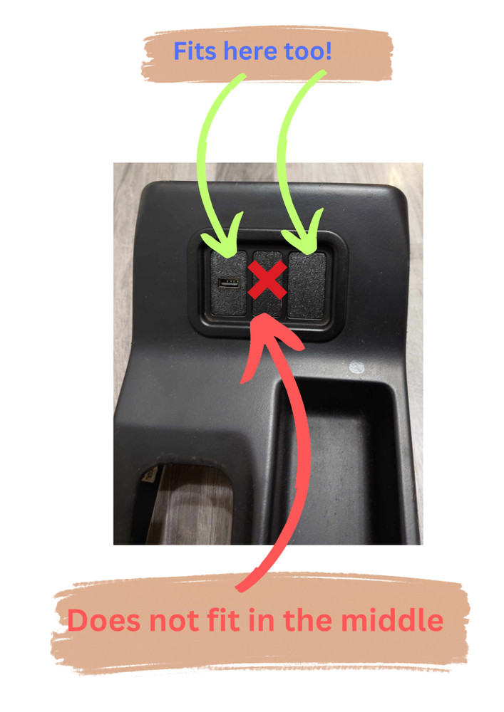 BMW Z3 Facelift (1999-2002) Console Dash Blank Switch Button Cover