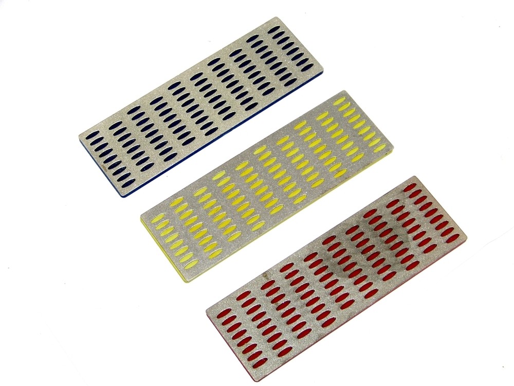 3 Large Diamond Sharpening Stone Hone Whetstone Block Kitchen Knife Sharpener