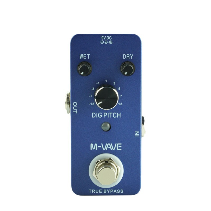 High Performance Dig Pitch Electric Effect Pedal w/±1OCT Octave Range DC 9V