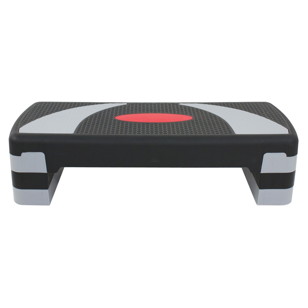 2PCS 31" Step Aerobic Stepper Platform Exercise Step w/4 Risers Adjustable High