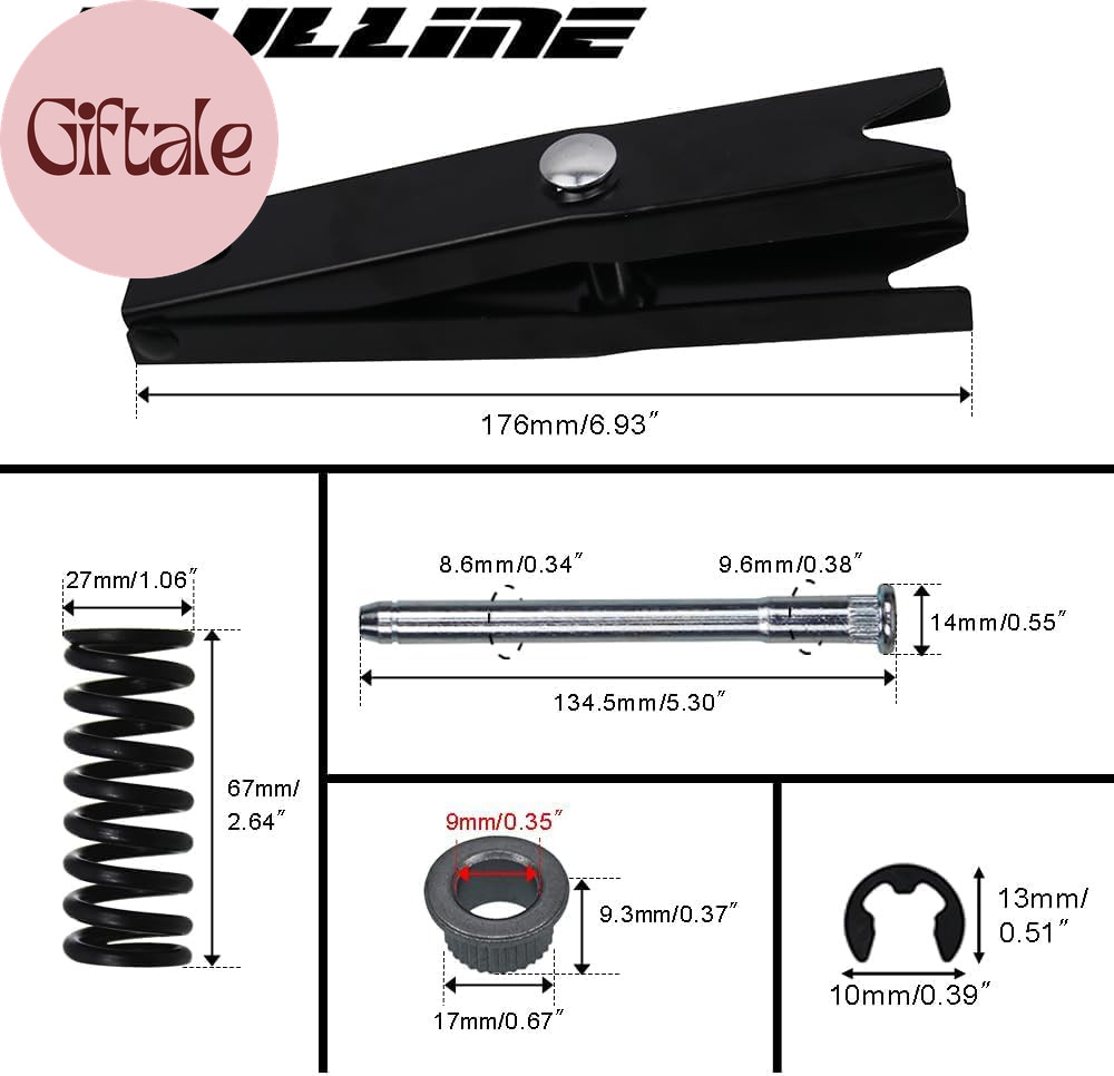 Complete Door Hinge Repair Kit for Chevy GMC - Includes Pin, Bushing, Spring, an
