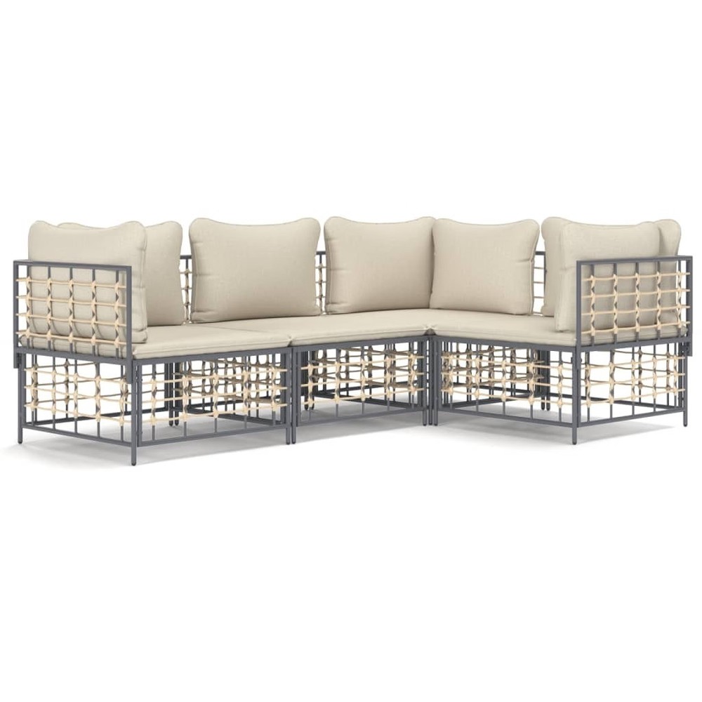 Garden Lounge Set Anthracite