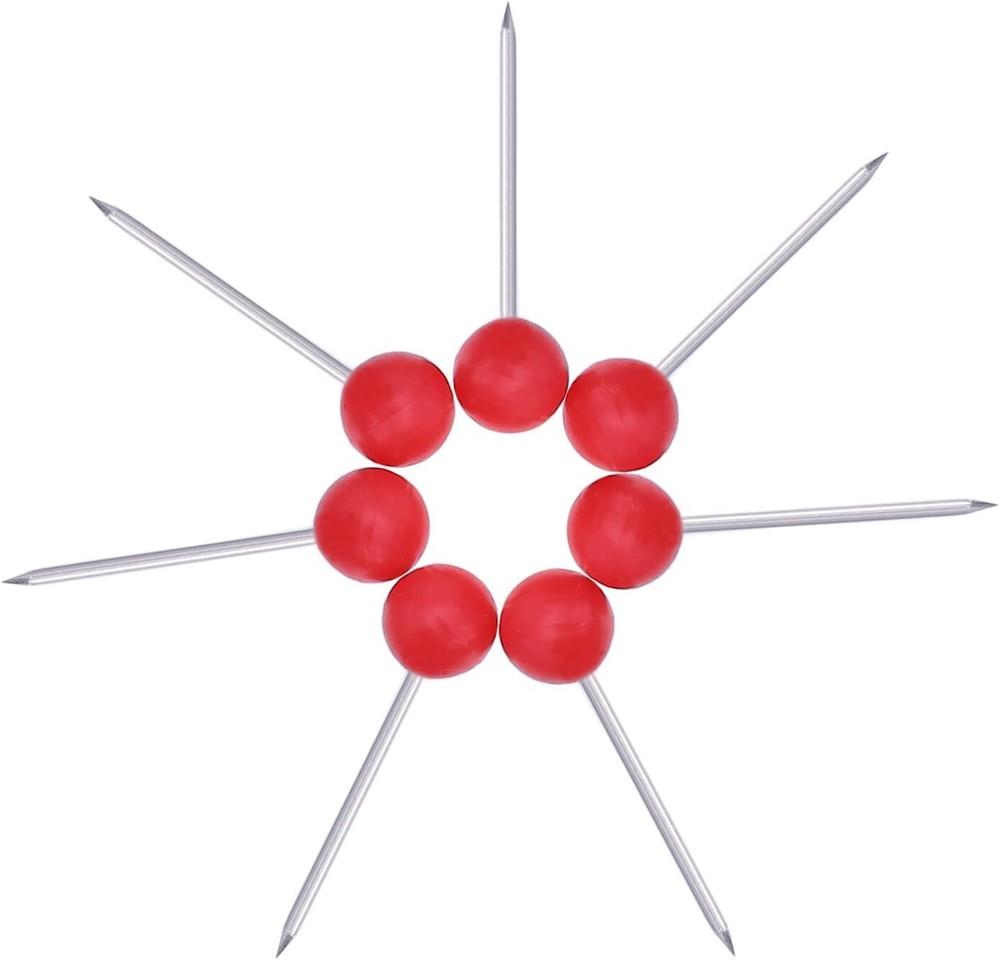 500 Pack Map Push Pins Map Tacks 1/8 Inch Small Size (Red)
