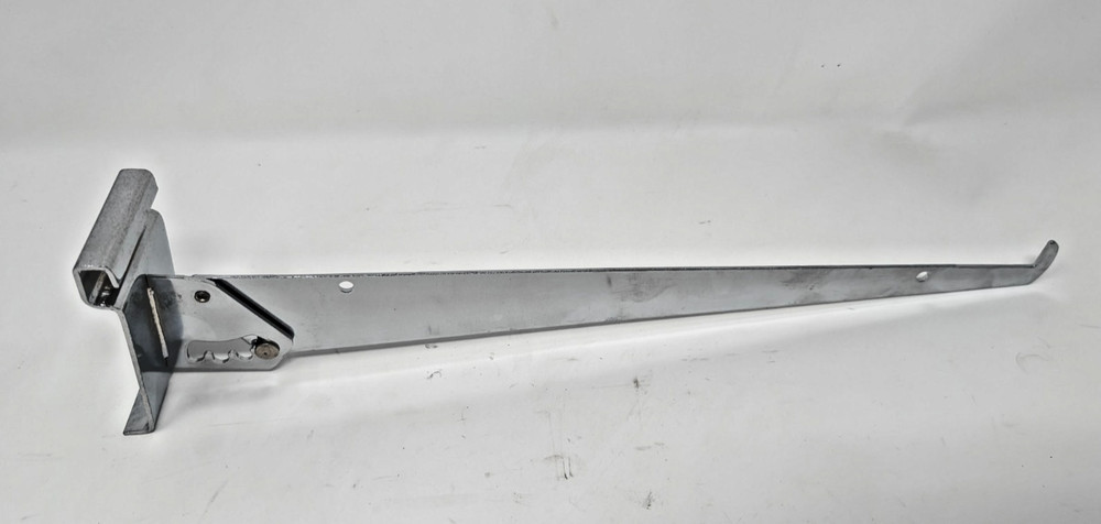 (2 pic) 12'L adjustable shelf Bracket for Slatwall provide 4 angles. polished