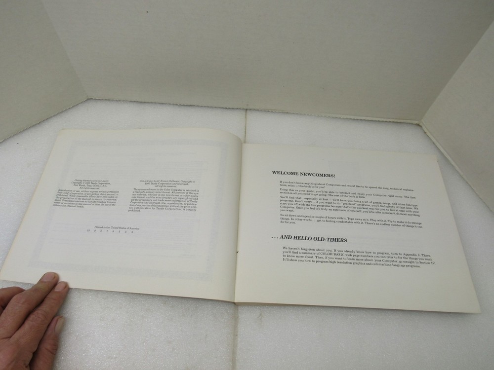 Getting Started With Color Basic TRS-80 Color Computer Radio Shack Tandy 1981