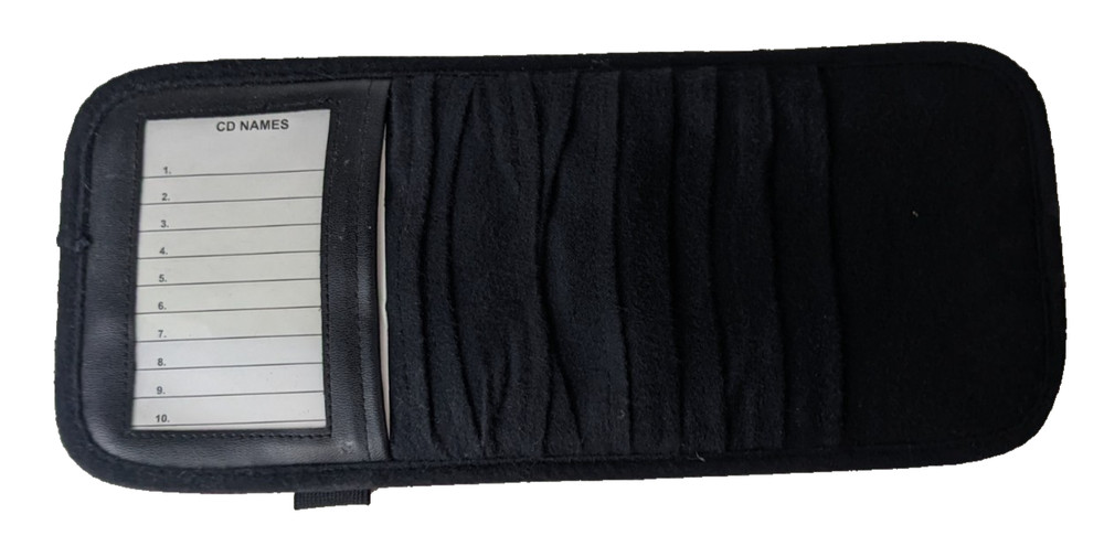 vintage cd visor holder holds 10 discs basic black