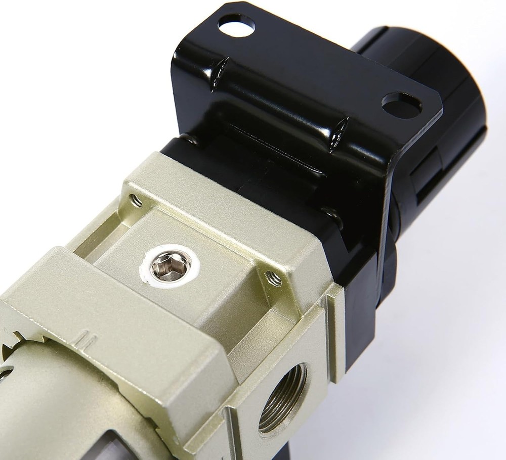 High-Performance Air Filter Regulator with Semi-Auto Drain and Mounting Bracket