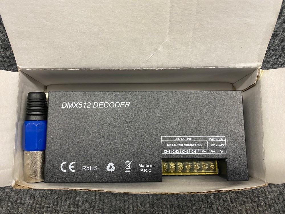 LED Lighting RGBW Controller 4x4A DMX512 Decoder 4 Channel DMX