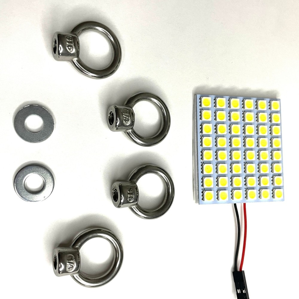 Mounting Nuts and LED Lights for Molle Panel