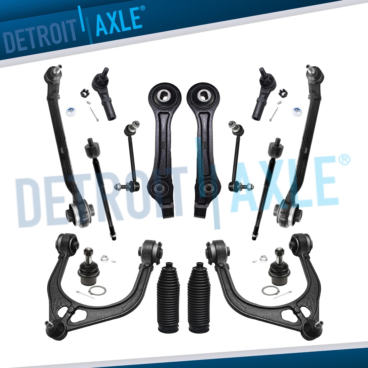 16pc Front Control Arms Tie Rods for 2011-2014 Dodge Charger Challenger 300  RWD