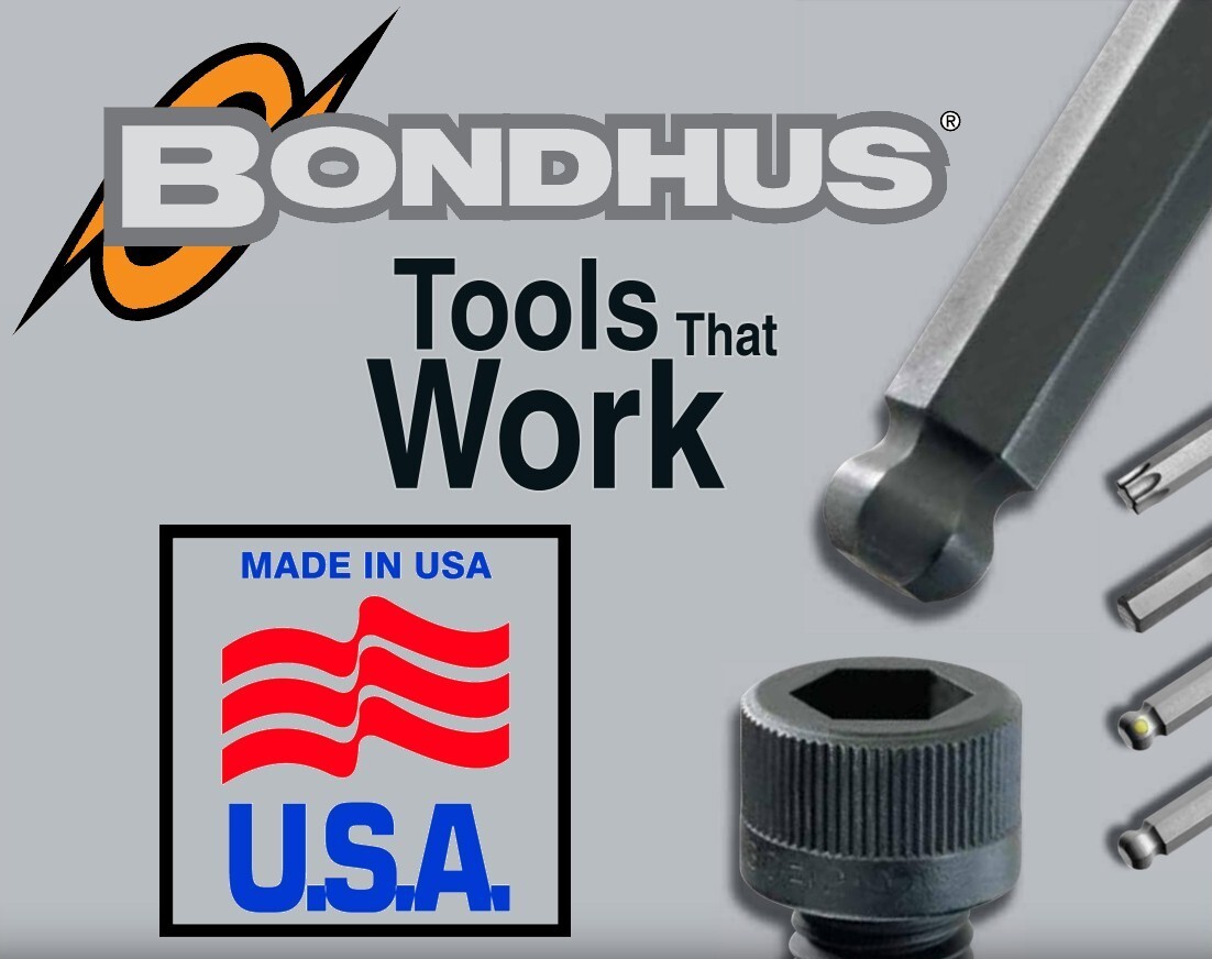 Bondhus 26pc T Handle Hex Wrench Set Torx Metric SAE Standard Made in USA