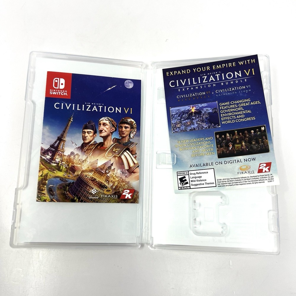 Sid Meier's Civilization VI Nintendo Switch Replacement Case Only (NO GAME)
