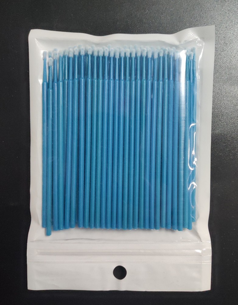 100Pcs Dental Microbrush Disposable Applicators Tips Micro Brush Cleaning