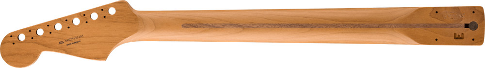 Fender Satin Roasted Maple Stratocaster Neck, Maple, 12", Flat Oval Shape